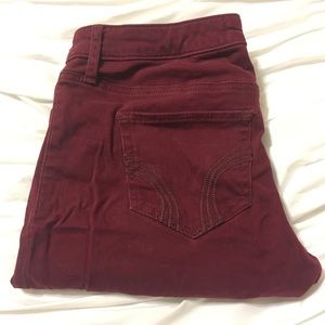 Maroon Hollister pants